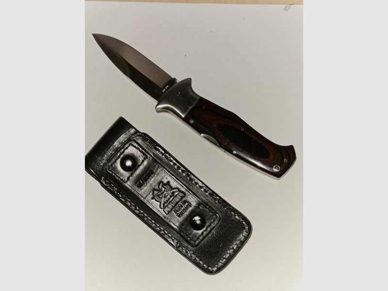 Klappmesser AL MAR Green Berets selten aus Sammlung mit Gürteltasche von AKAH