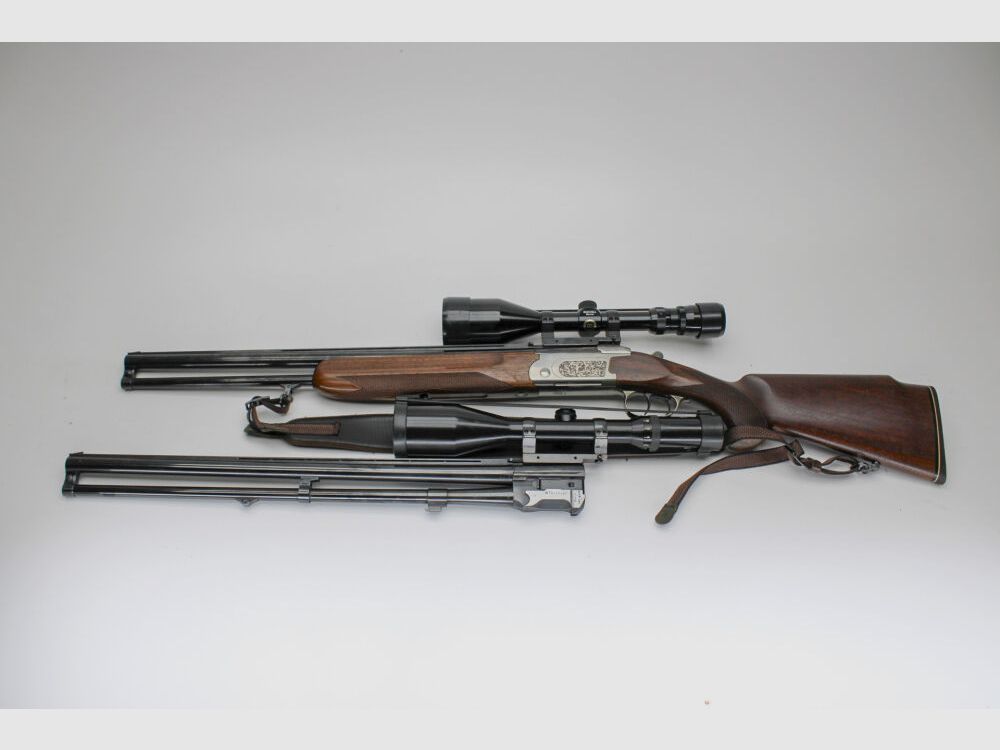 BBF BDB Over and Under Combination Rifle Tikka 512S Cal. 12/70 + .222Rem + .222Rem;12/70