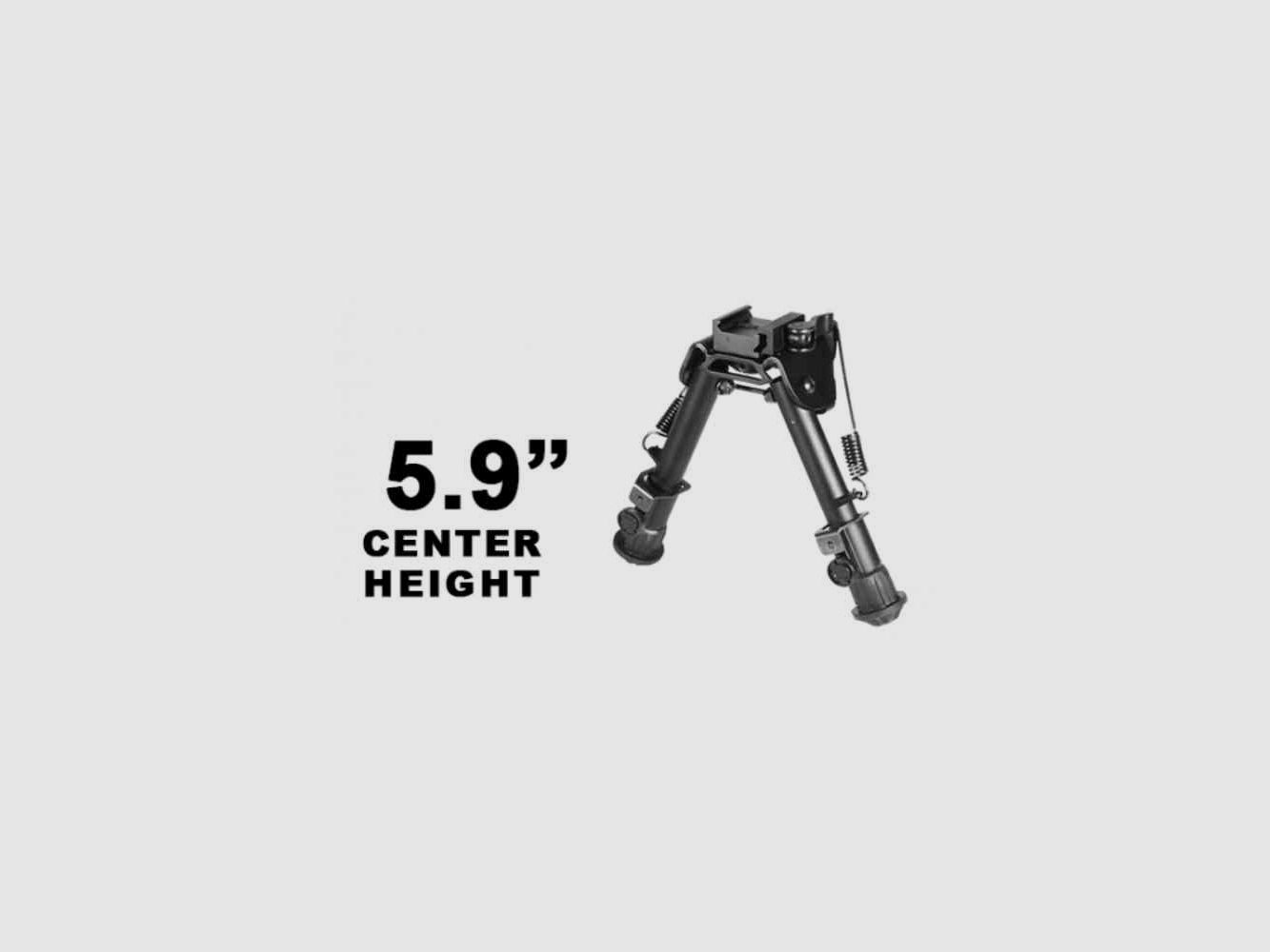 UTG Tactical OP Bipod, Quick Detach, 5.9″-7.3″ Center Height