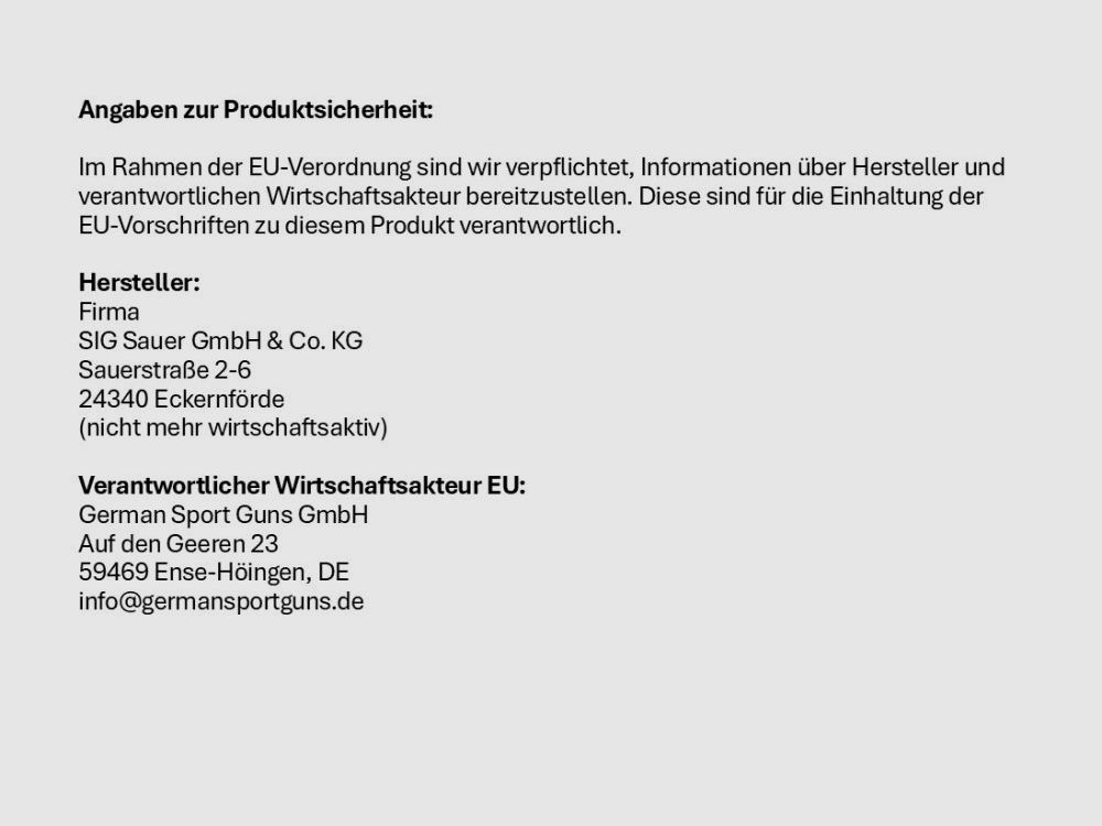 SIG Sauer SIG Sauer X-LINE Führungsblech f. Abzugswiderstand