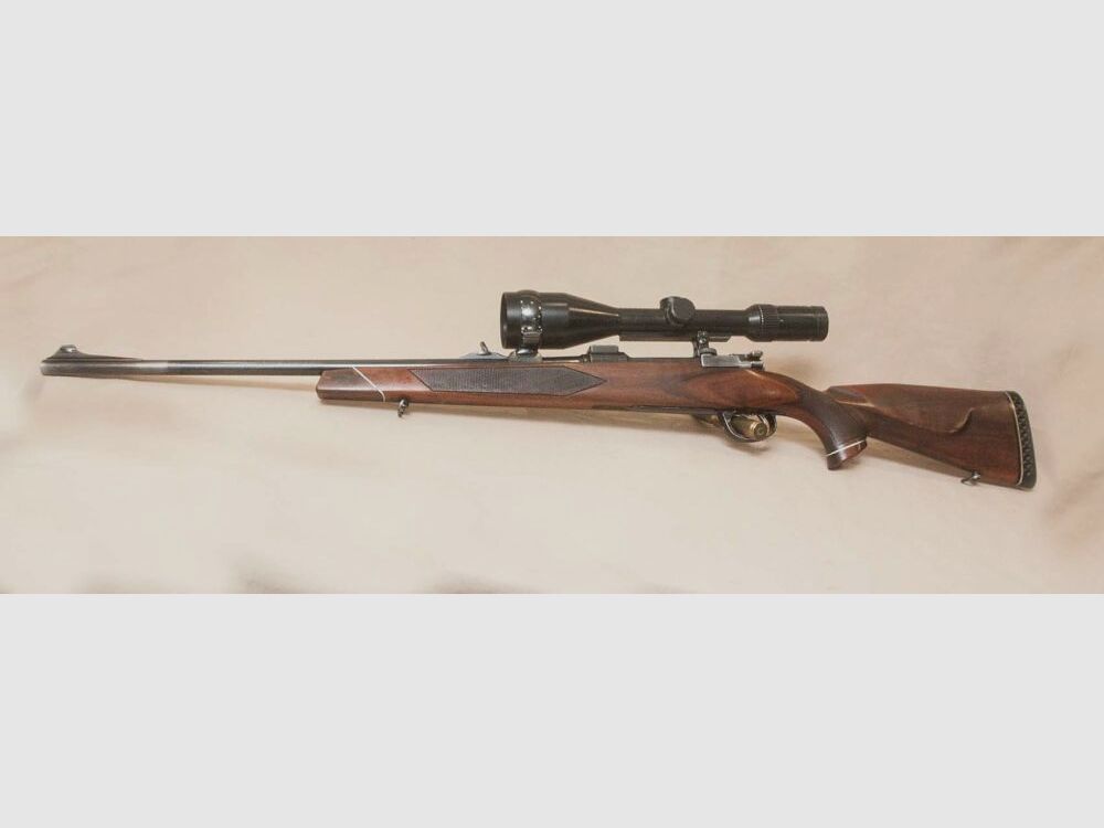 Mauser System 98 Parker Hale with scope Nickel Marburg 3-12x56 illuminated reticle 4