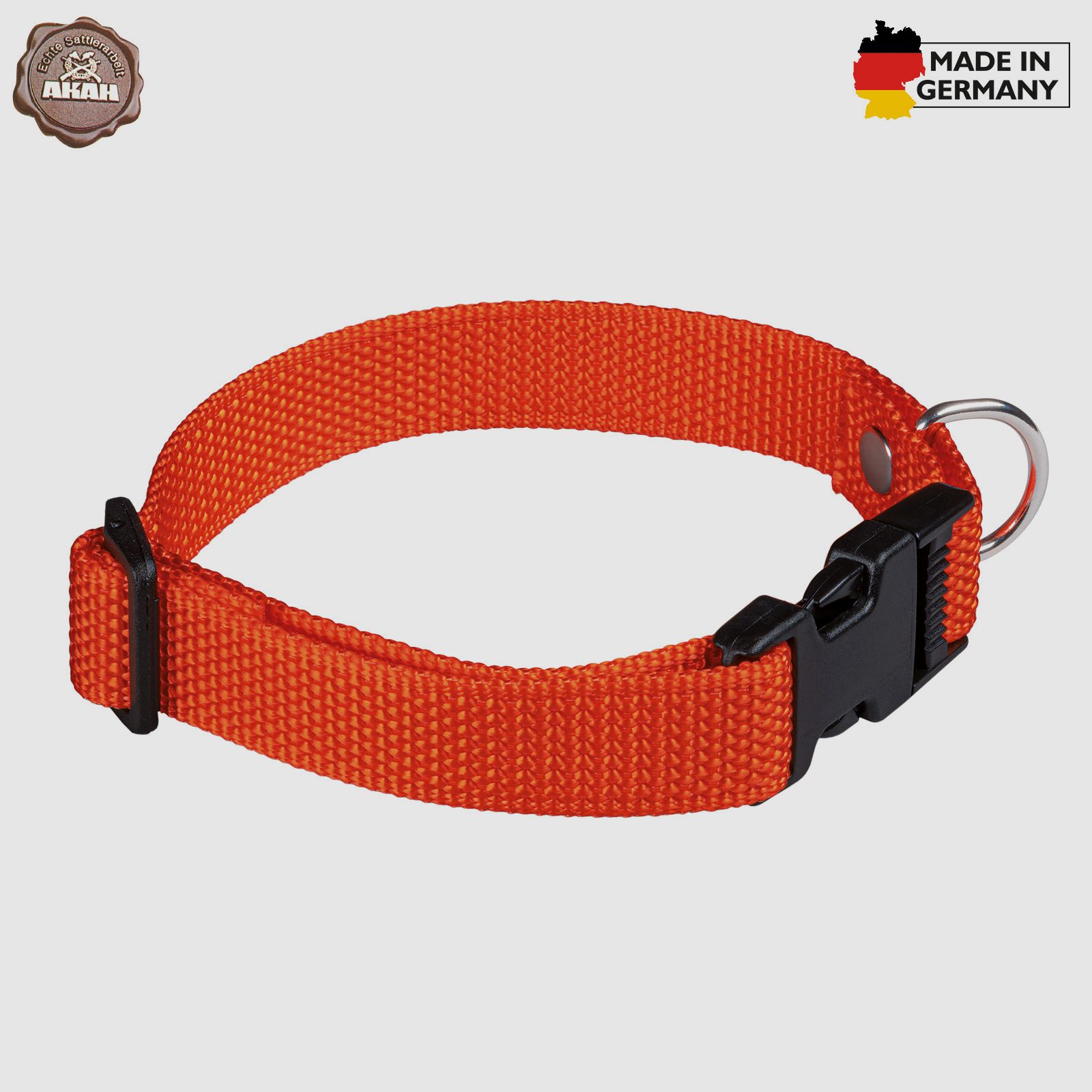 AKAH Welpenhalsband, neonorange