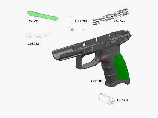 BERETTA VEILIGHEIDSHEBEL EN GREEPSET APX E02588