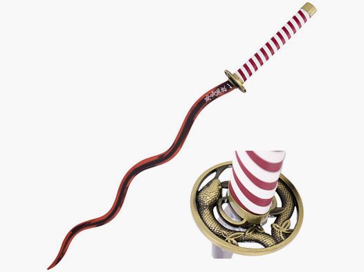 Katana Obanai Iguro z czerwoną klingą