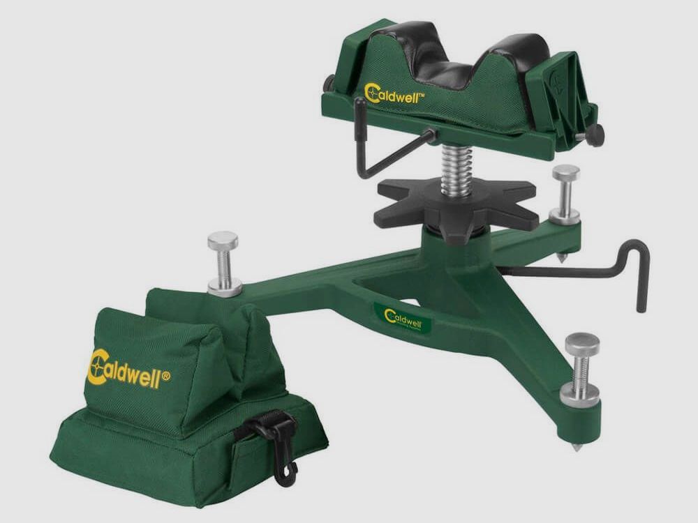CALDWELL The Rock Combo Gewehr Pistole Einschießhilfe Schießauflagen für Vorderschaft Hinterschaft