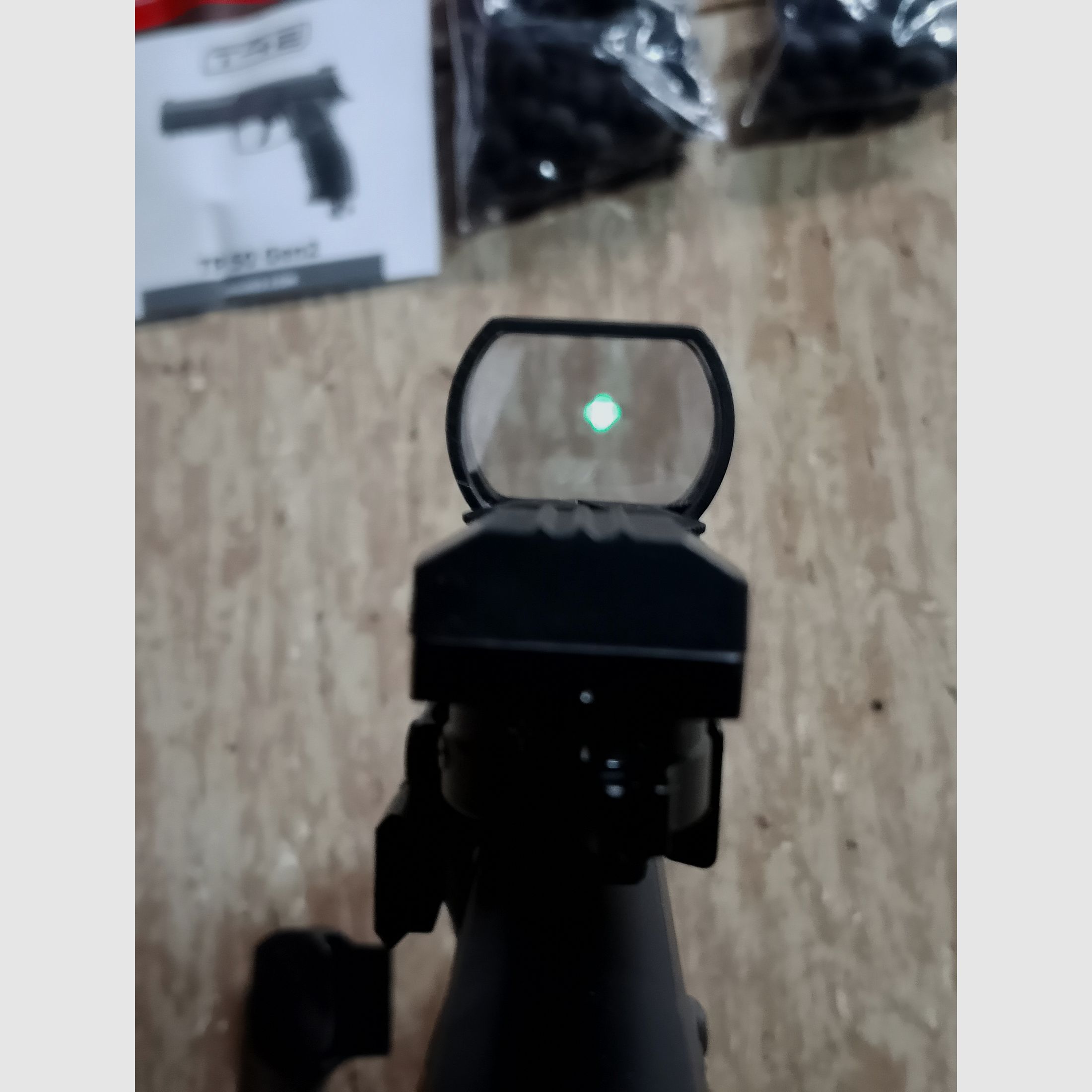 Hdp50 Tp50 T4E RAM .50  Gen 2 mit Visier Rot Grün Punkt Top Mount Scope + CO2 Kapseln + Flashlight Zoom Strobo + Laser + Alu Kugeln Rubberballs neu 