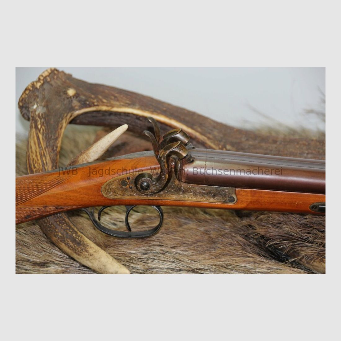 Fusil à double percussion Pedersoli 12 (Poudre Noire)