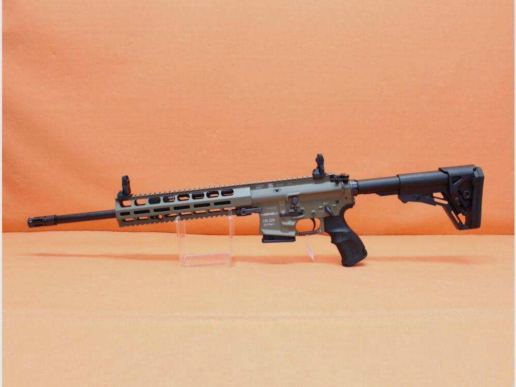 HAENEL Ha.Büchse .223Rem HAENEL CR223 OLIV Gas-Piston-System AR-15, 16,5"Lauf/ M-LOK System lang/Feinabzug