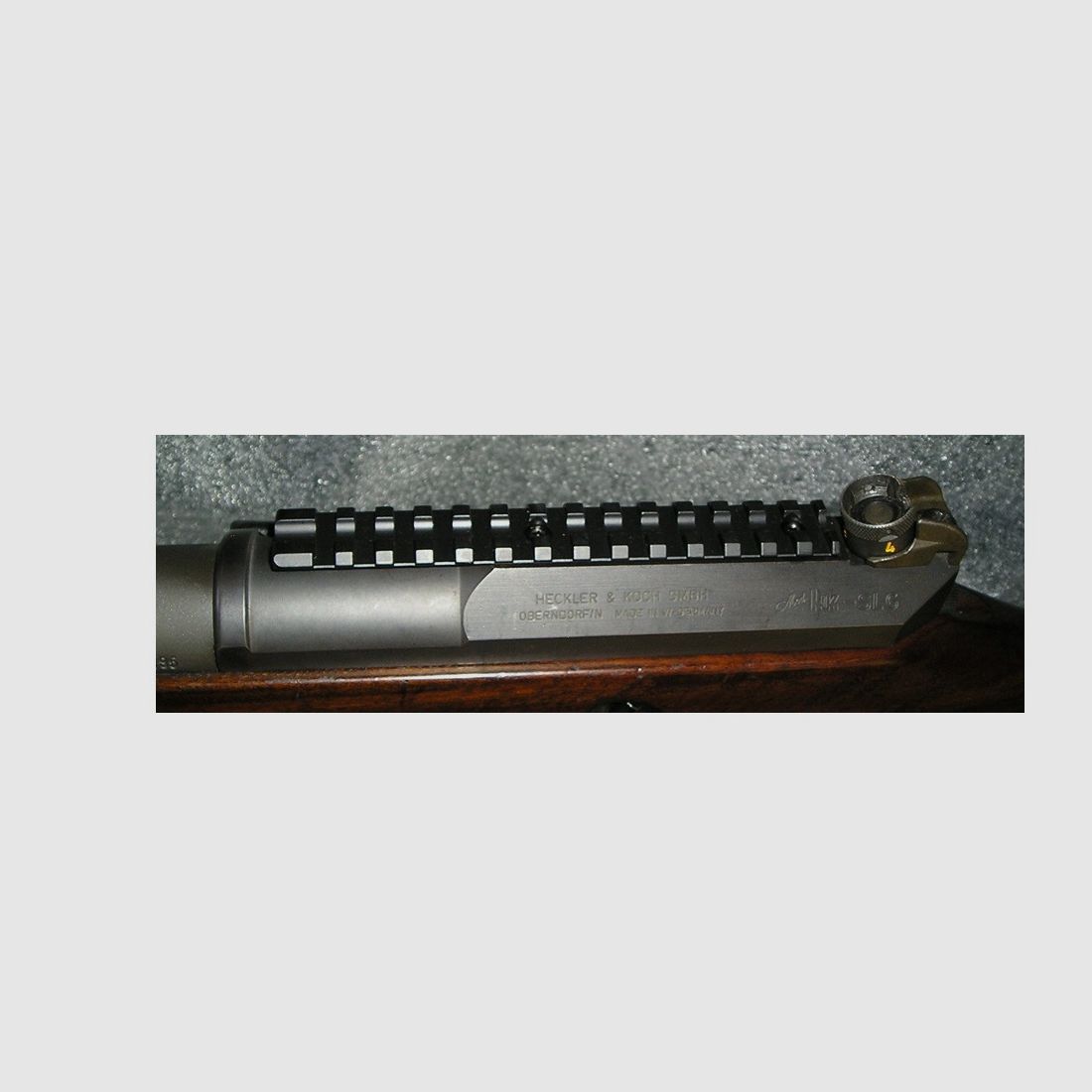  PICATINNY-SCHIENE  für Heckler&Koch SL6/SL7 + HK630/HK770/HK940  mit 30 mm ZF Ringe