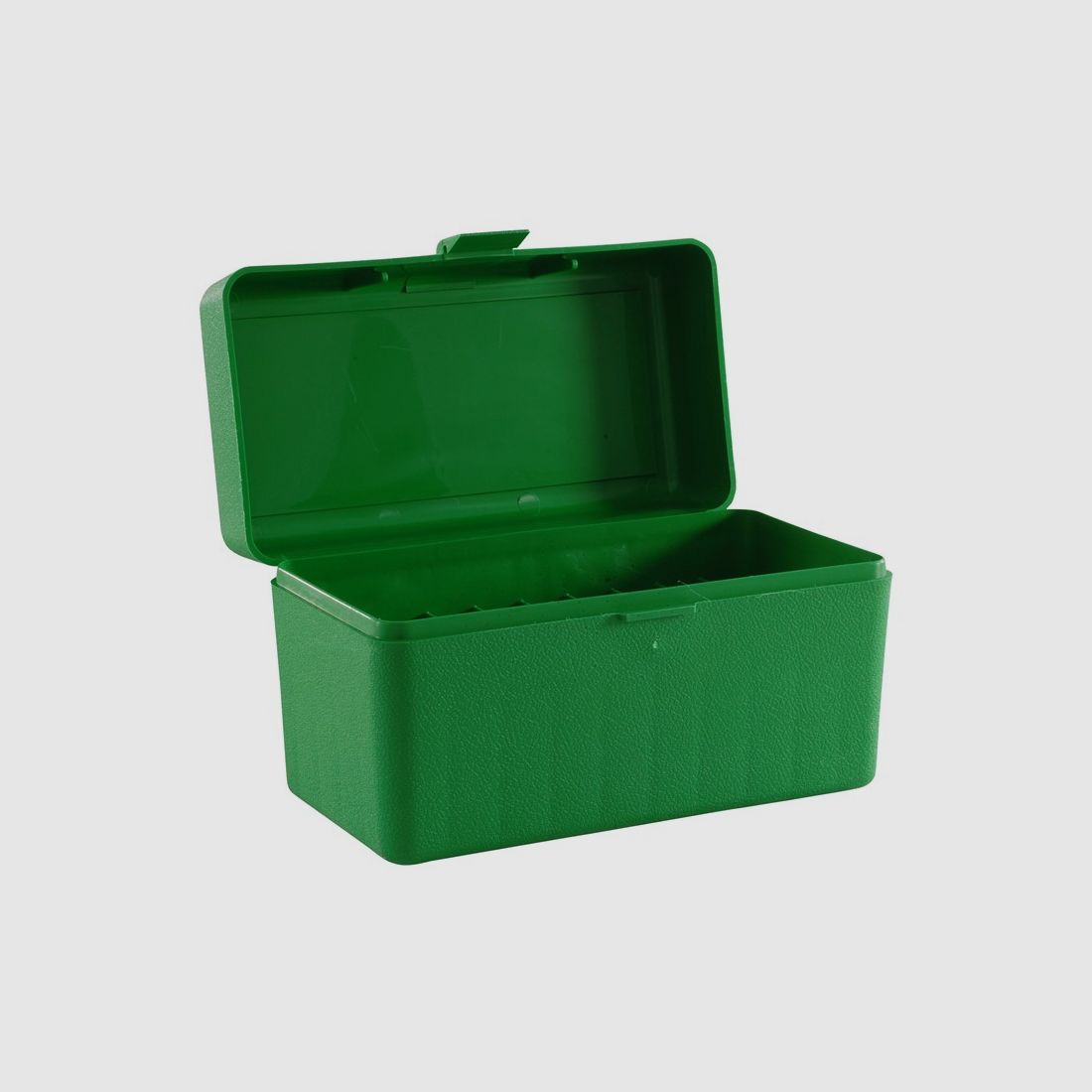 MTM scatola per cartucce RLLD-50-10 verde con coperchio a ribalta per 50 cartucce 7mm Rem. Mag. e altre.