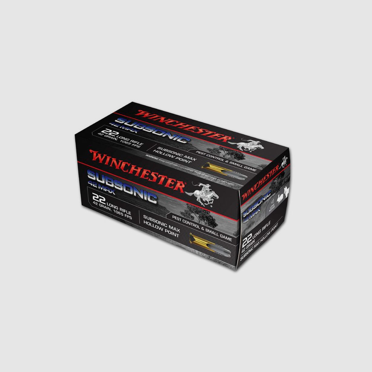 Winchester Subsonic .22 LR 42GR HP 50 patronen