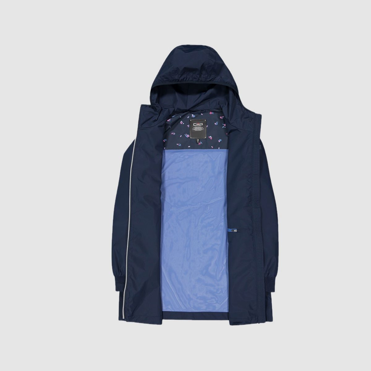 CMP Damen Jacke mit Fix Hood aus Polypongee Blau