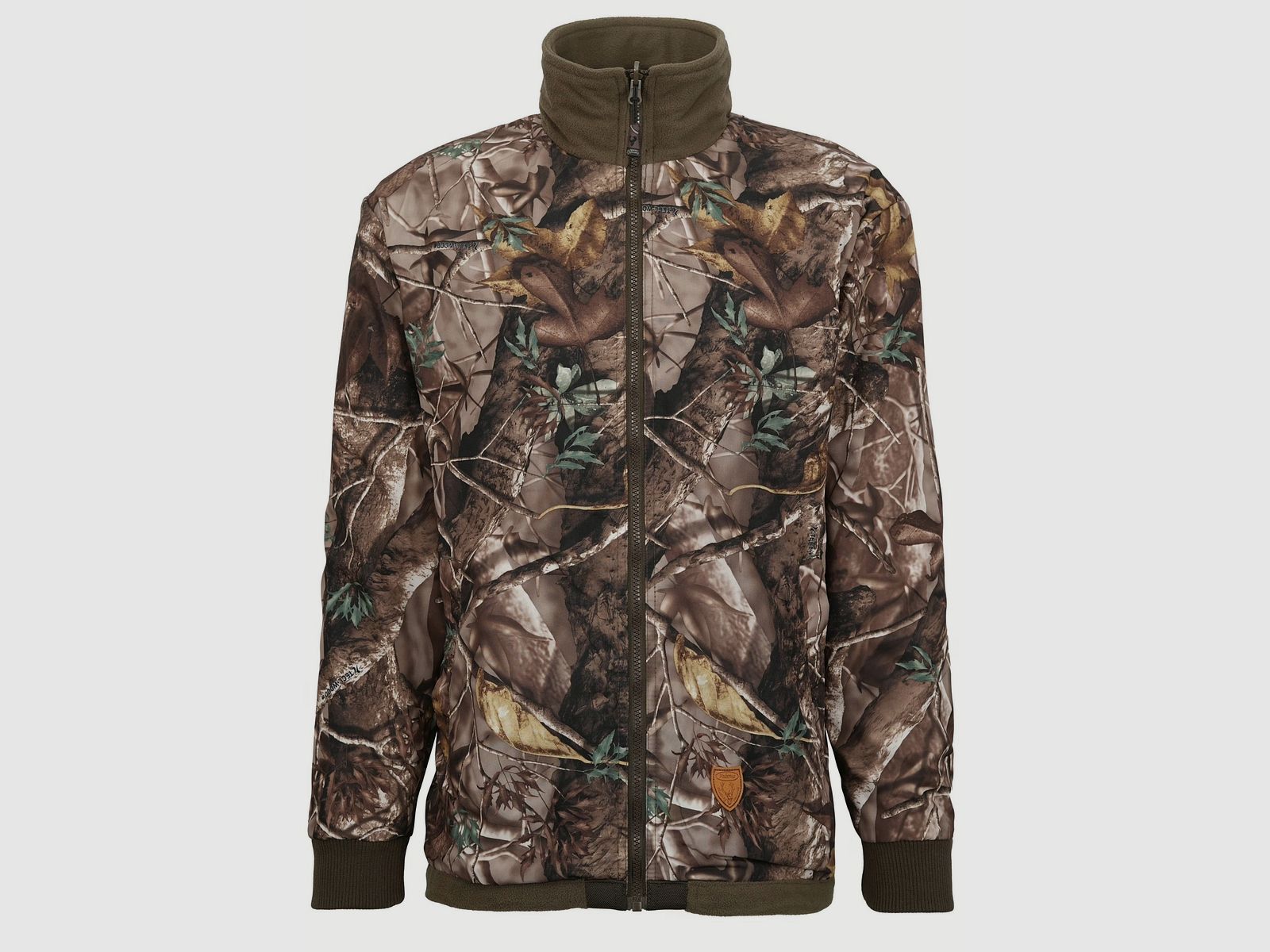 Hubertus veste polaire réversible de pirsch, camouflage olive/marron, image 5 sur 7
