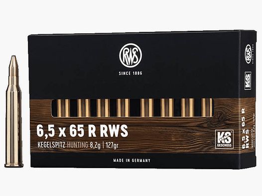 RWS 6,5x65R RWS Kegelspitz 8,2g - 127gr