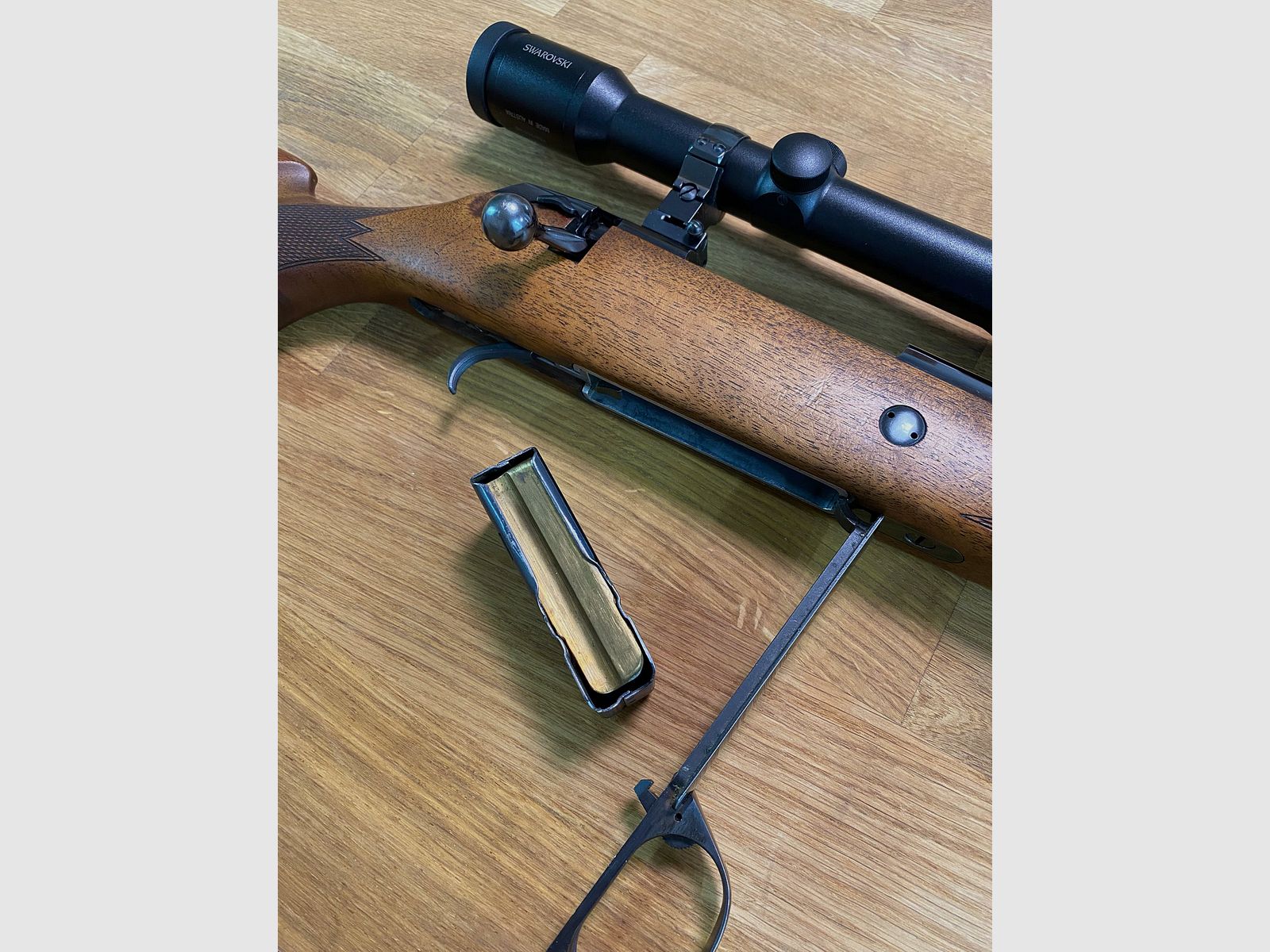Voere Titan II bolt-action rifle caliber 7x64 with Swarovski Habicht 8x56 scope