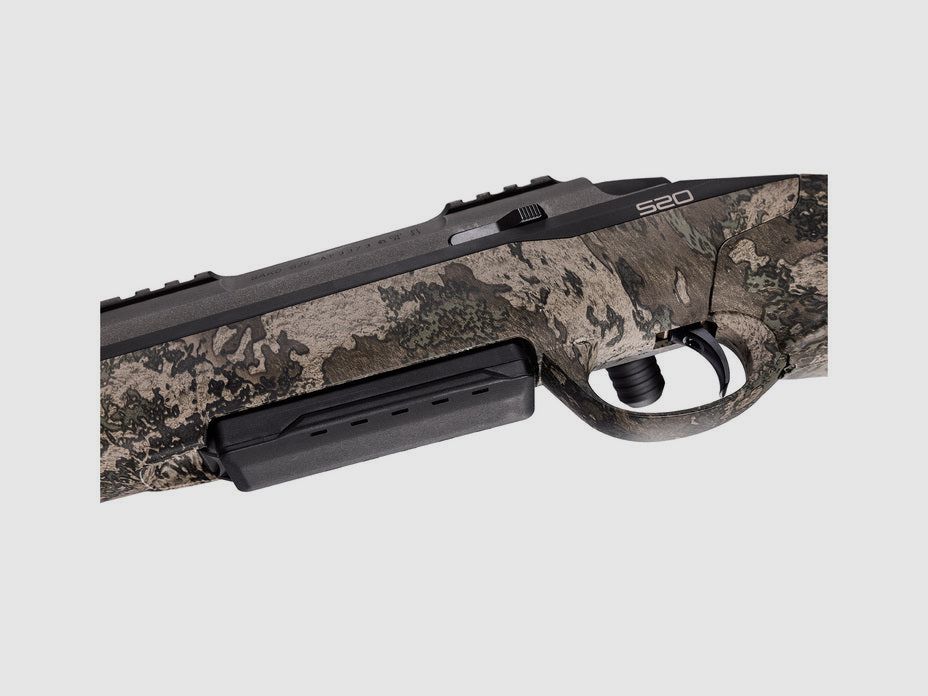SAKO S20 HUNTER CAMO .308 Win., tungsten Cerakote, Lauflänge 20" kanneliert DM 18mm, Direktabzug, 5 Schuss, verstellbarer Schaft True Timber Strata, ohne Visierung, MG 5/8"-24, Bild 4 von 4