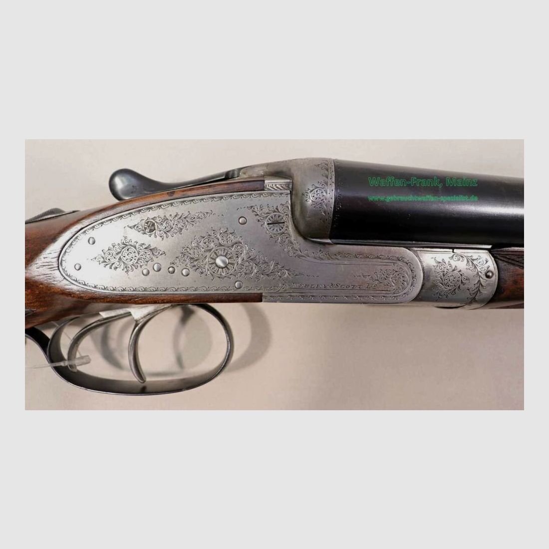 Webley & Scott - England Side Lock Patent 1888, image 6 of 8