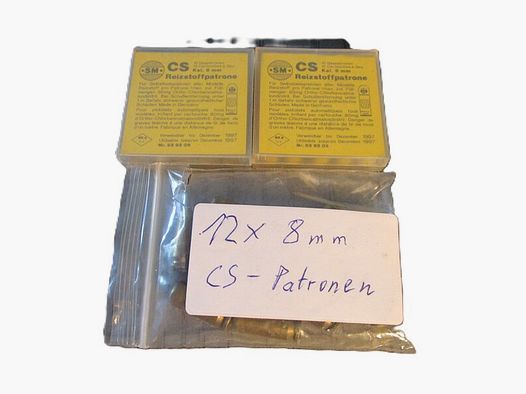 3 x 8 mm CS - Gas Patronen