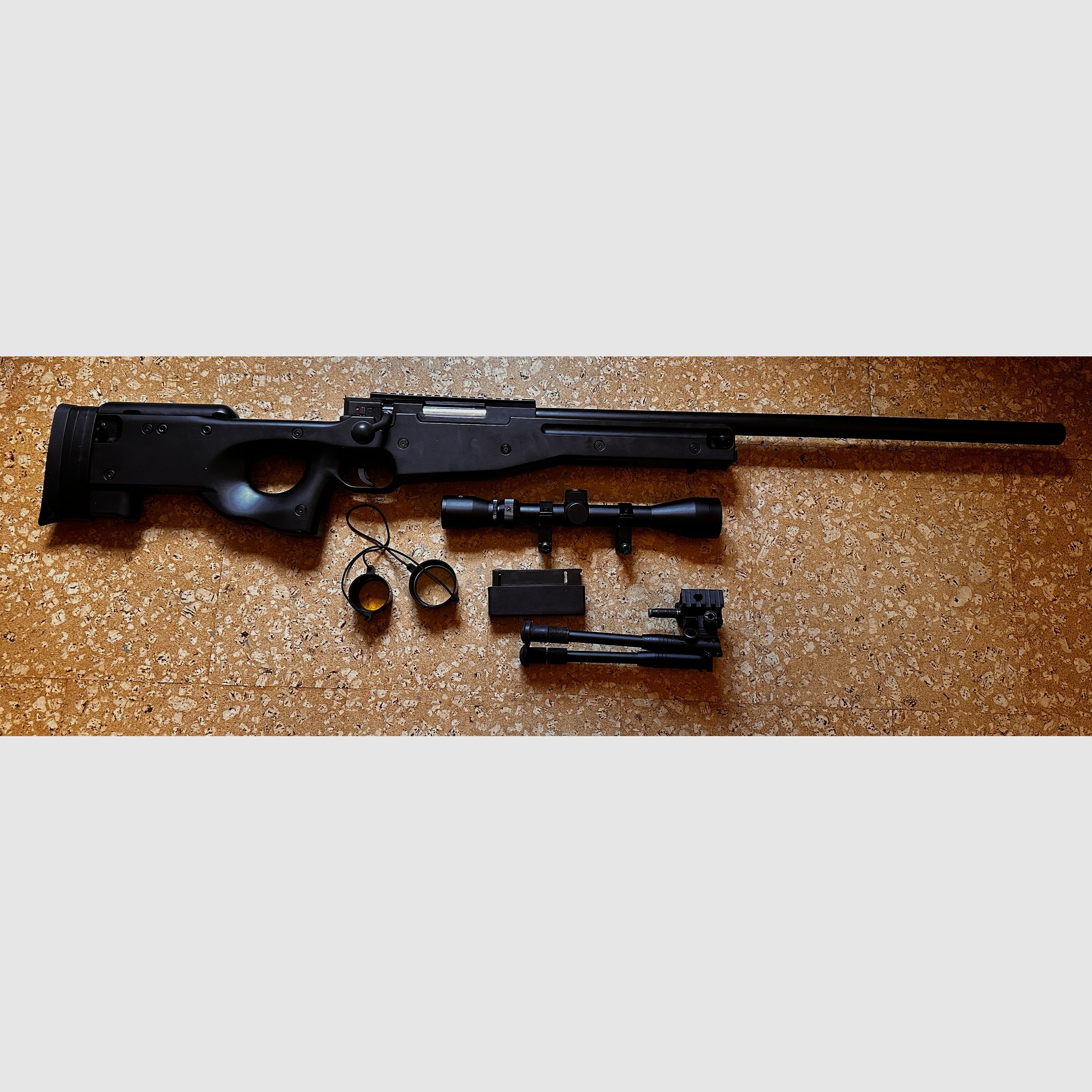 GSG MB01-L96 inklusive Zielferrohr und Zweibein, 1,8 Joule