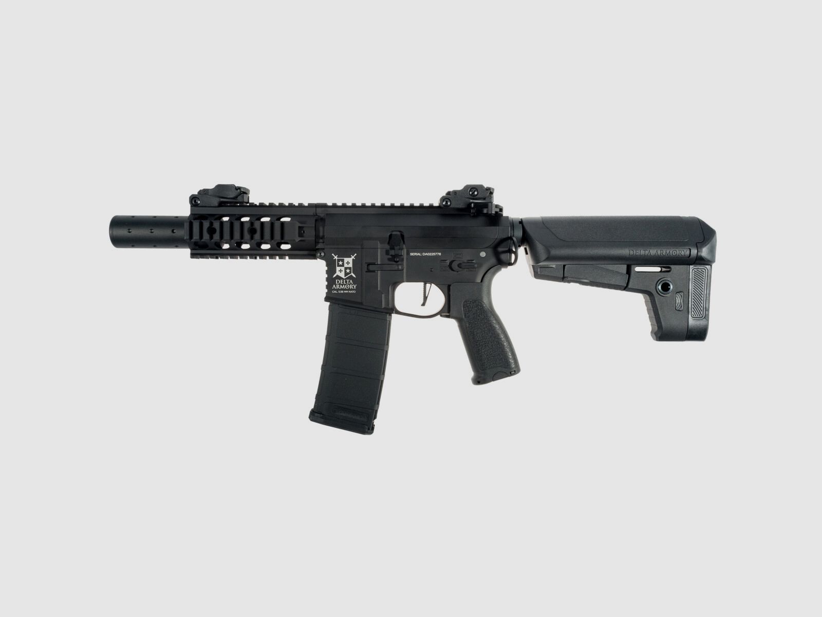AR15 SilentOps CQB ALPHA Vollmetall Delta Armory Schwarz S-AEG Airsoft Gewehr Frei ab 18 Jahren