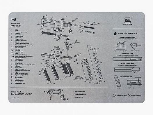 GLOCK Mat, Disassembly Mat