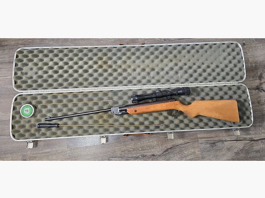 Karabinek pneumatyczny 4,5 mm Diabolo – znak F – kolba uszkodzona – dla majsterkowicza