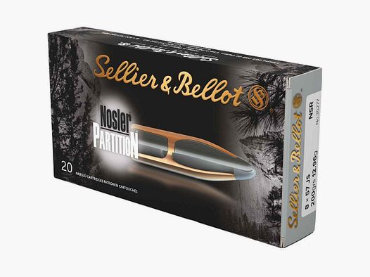 8x57 IS Nosler Partition 13,0g/200grs. Sellier & Bellot