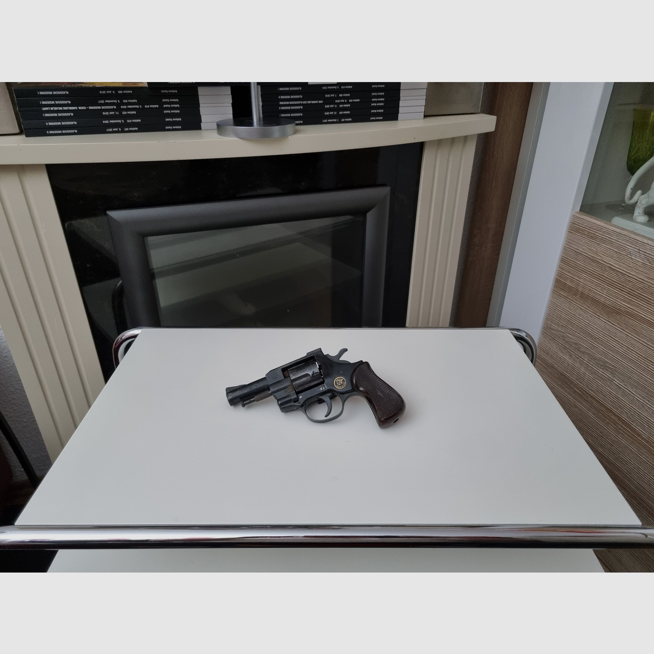 Arminius HW 1G blank firing revolver + accessories