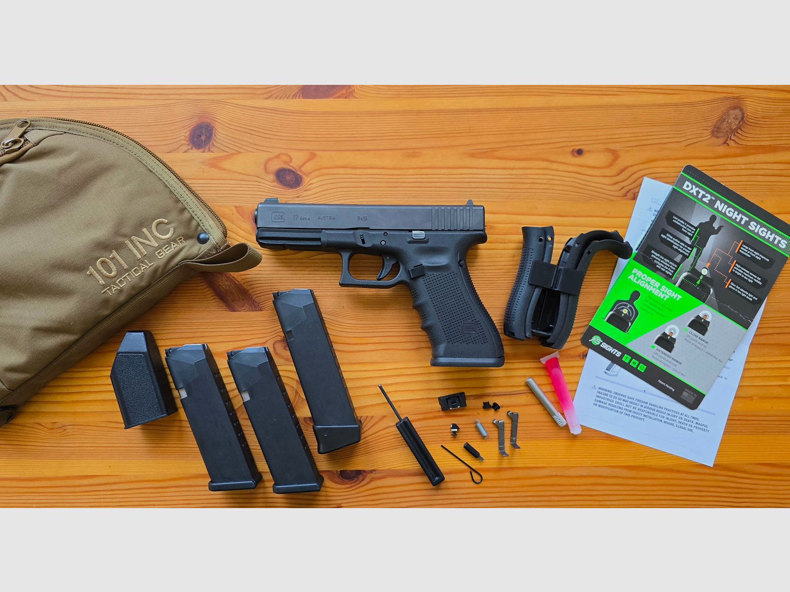 Glock 17 Gen 4 mit XS Sights Tritium | Komplettpaket