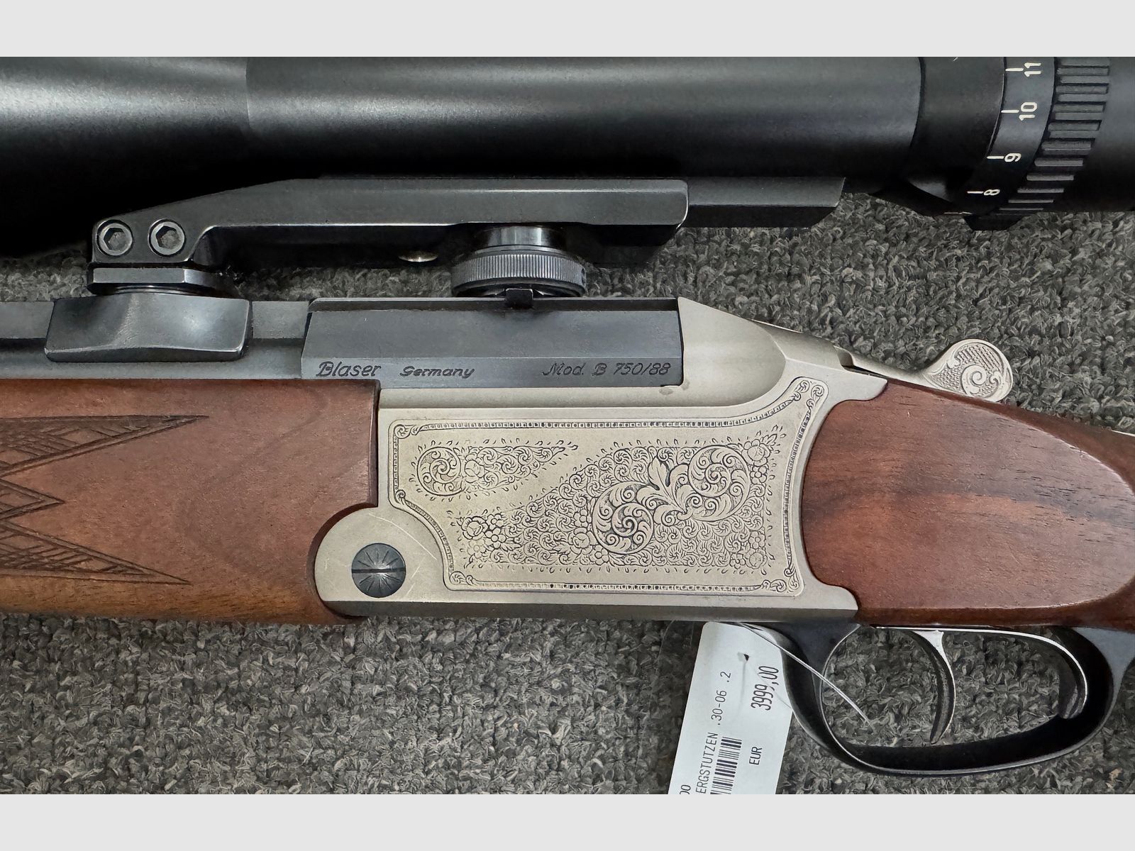 Blaser Bergstutzen B750/88 .30-06 & .222Rem inkl. S&B 3-12x50