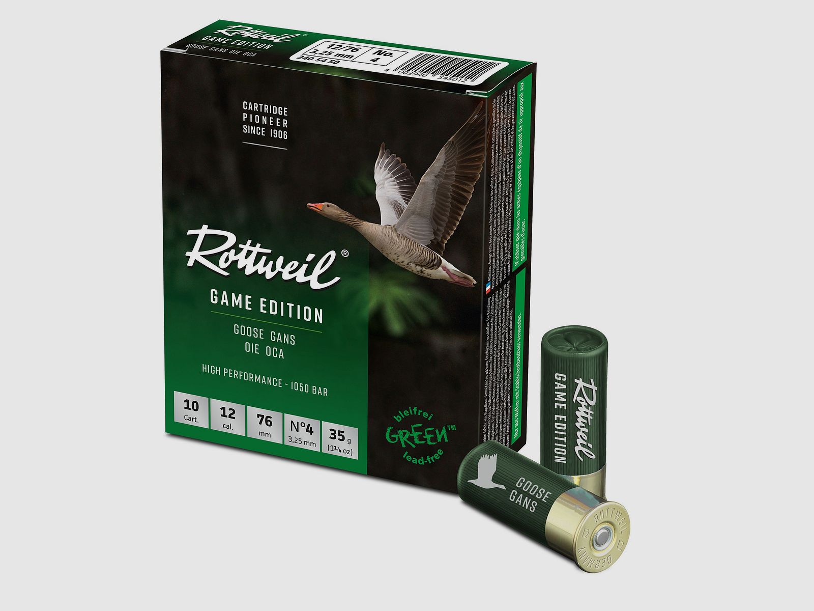 Rottweil Game Edition  12/76 Gans 3,2mm , 10er Steel