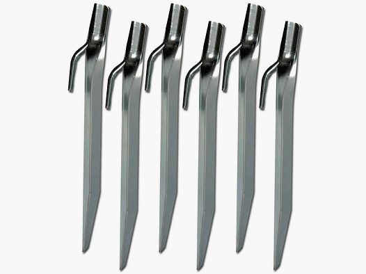 Highlander Highlander Flachstahl Heringe 18 cm 6er Pack