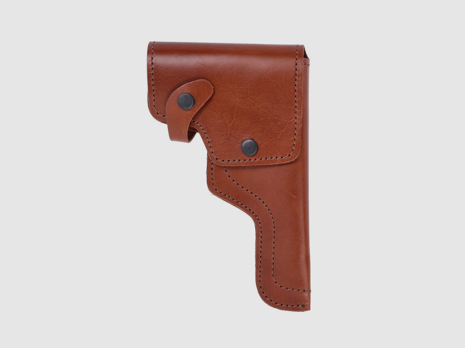 ME-Sportwaffen funda de cuero marrón ME P08 pistola de fogueo