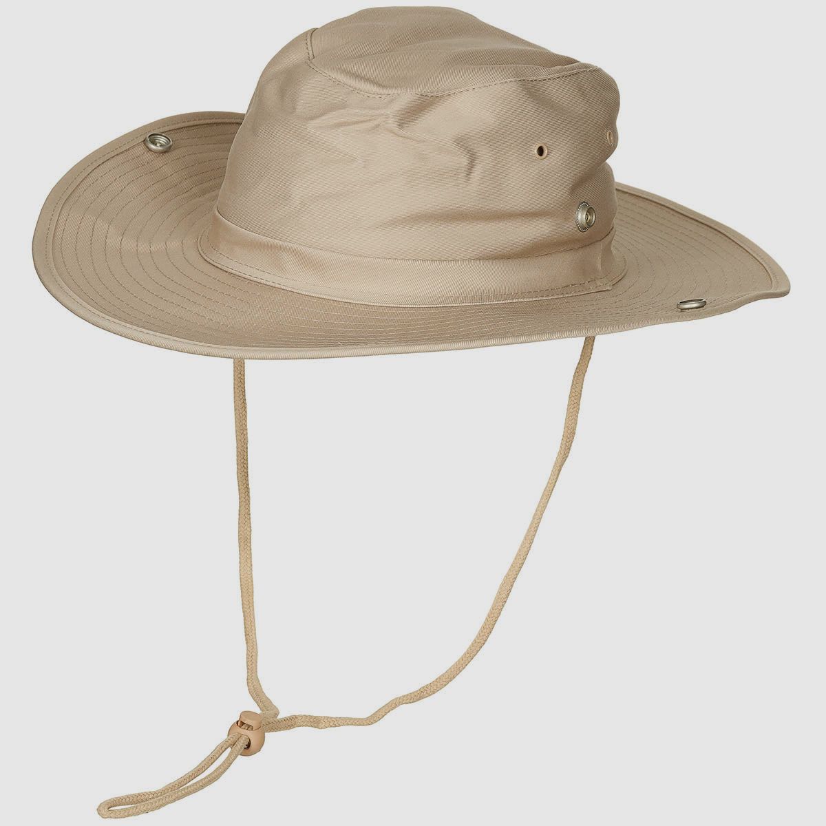Buschhut, khaki, mit Kinnband, zum Hochstellen
