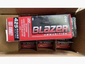 CCI MUNITION .22 LR 38GR BLAZER HIGH VELOCITY LRN 425 St.