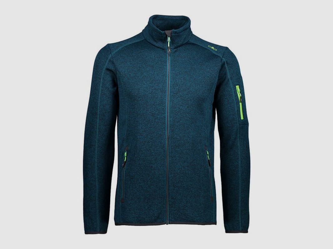 CMP Herren Jacke Knit-Tech-Fleece mit Mesh