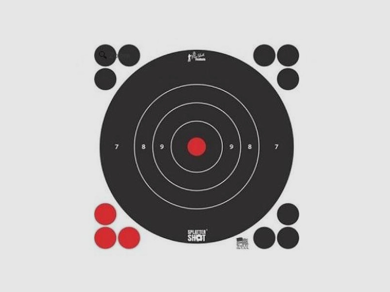 12 Scheiben Bullseye weiß 30cm