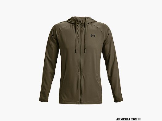 UNDER ARMOUR – UOMO – WOVEN PERFORATED WINDBREAKER Tent / Black – 361