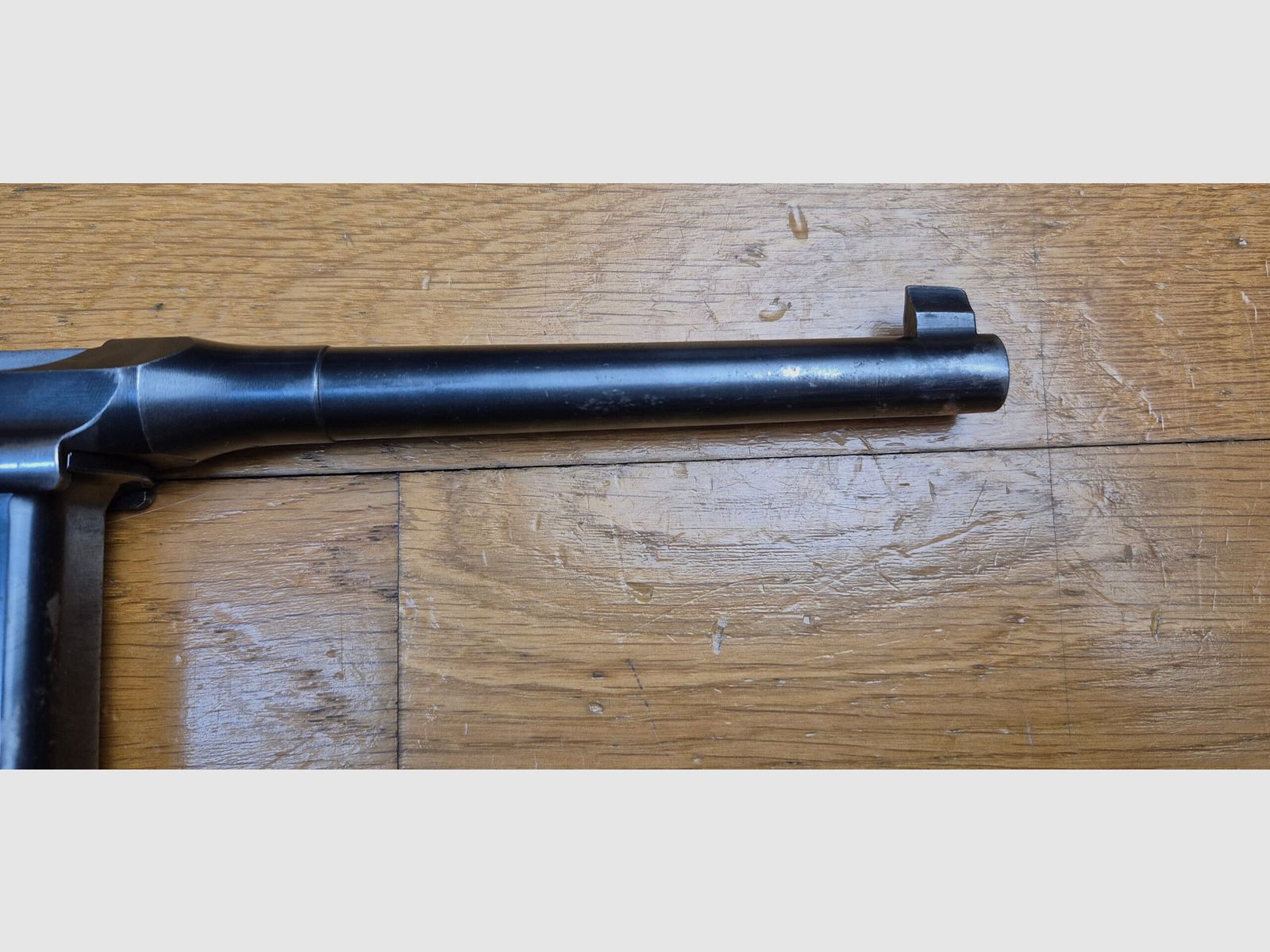 Sehr seltener Automatikpistole C96 Typ Schnellfeuer „genannt 712“ – Kal. 7.63 Mauser – Seltenes Exemplar, das von der Wehrmacht oder der SS verwendet wurde – Mythische Waffe – Eines der letzten produzierten Exemplare – Westinger-Typ Selektor – 100% monomatrikulierend – Mauser 10-Schuss Magazin konform – Handgefertigtes Etui 2. Weltkrieg – TBE++ – Kategorie A2 – Export AUSSCHLIESSLICH!, Bild 19 von 34