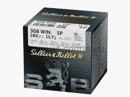 Sellier & Bellot 11.7g/180grs partial jacket