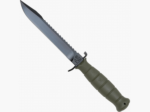 Cuchillo de campo Glock con sierra - Oliva