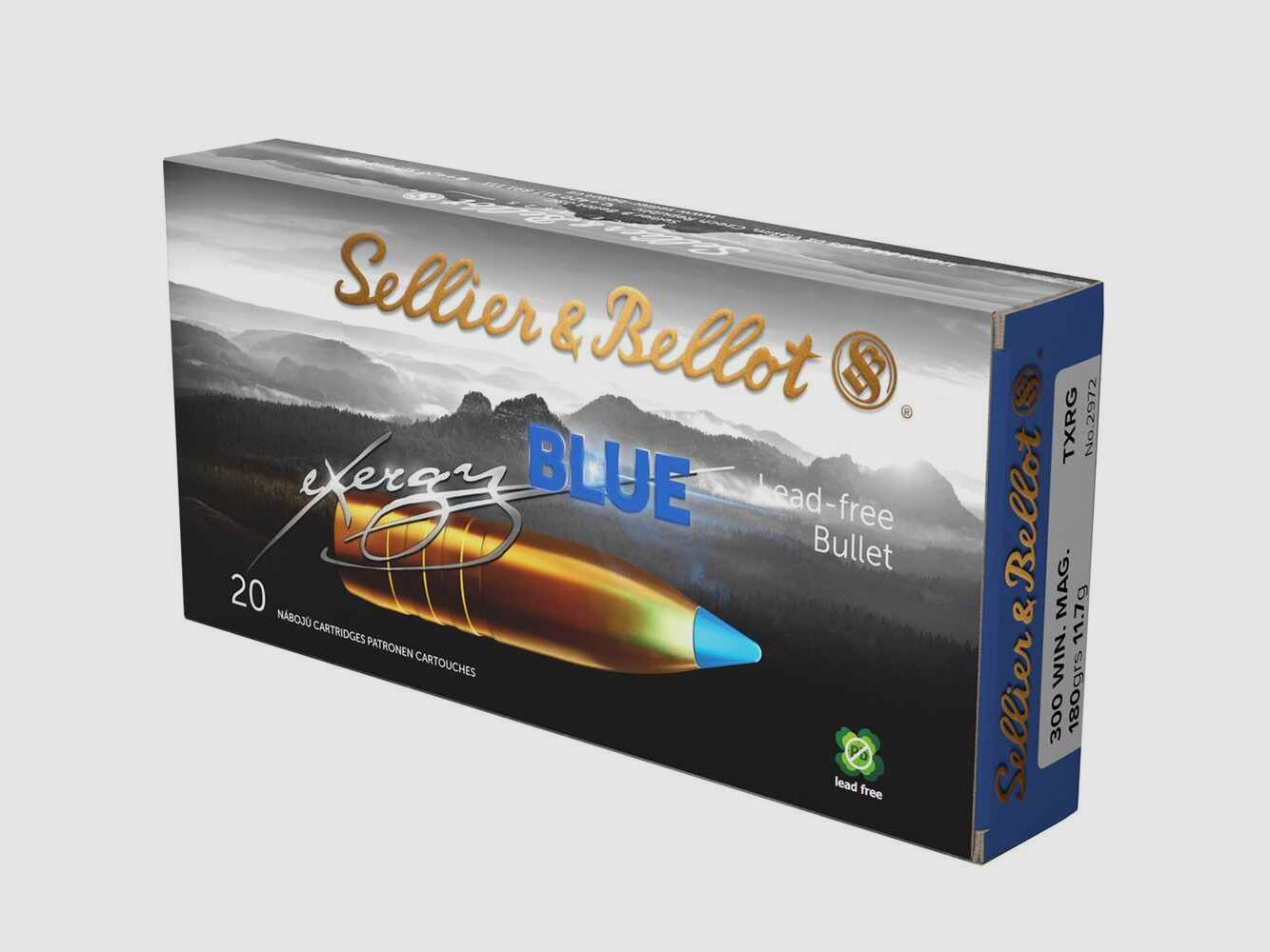 .300 Win. Mag. TXRG blue 11,7g/180 grs. Sellier & Bellot