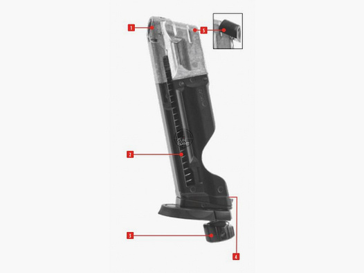 T4E - Emergency-Magazin für Smith & Wesson M&amp;P9 2.0