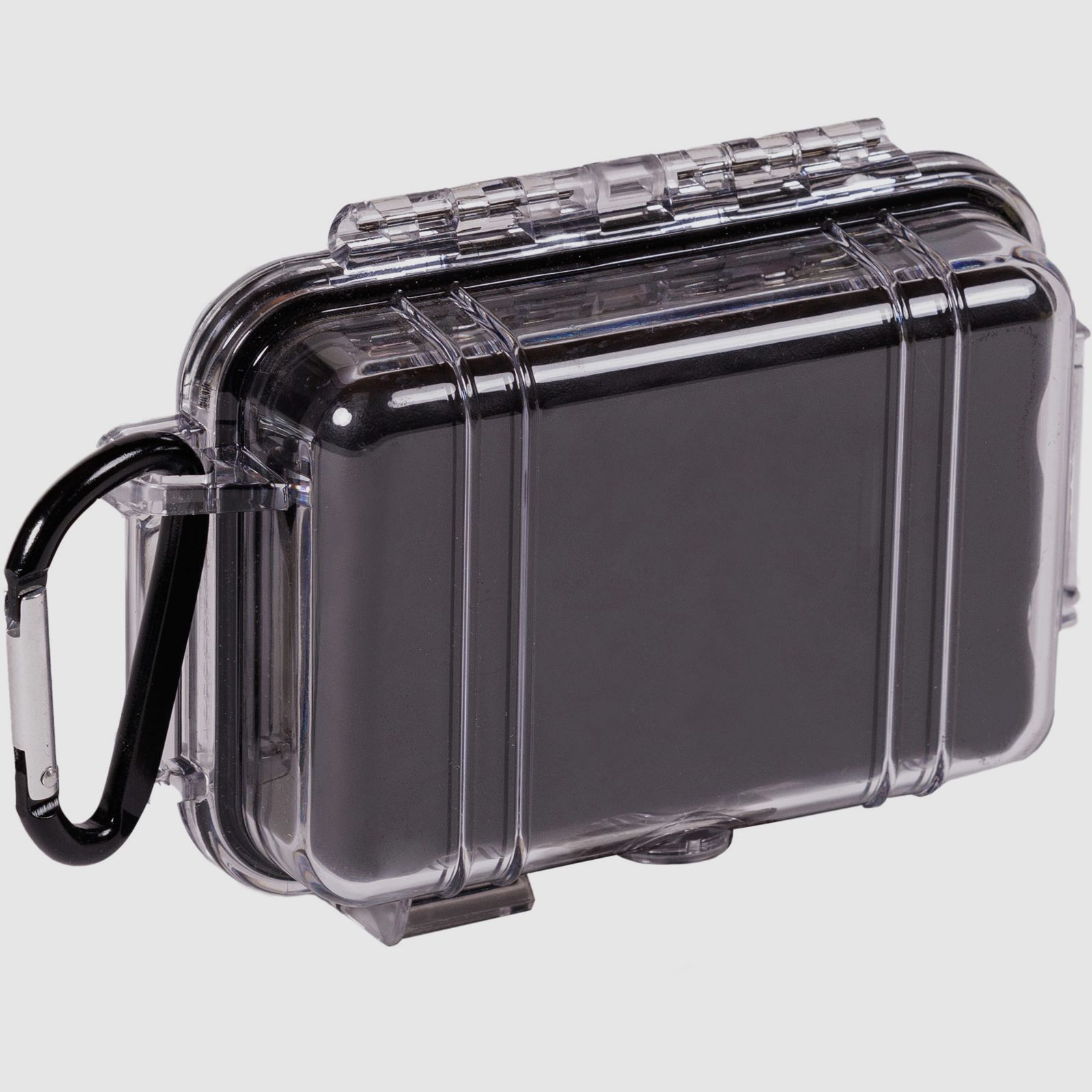 PELI™ – MicroCase 1010 / transparent mit schwarzer Auskleidung / ohne Schaum, Bild 3 von 5