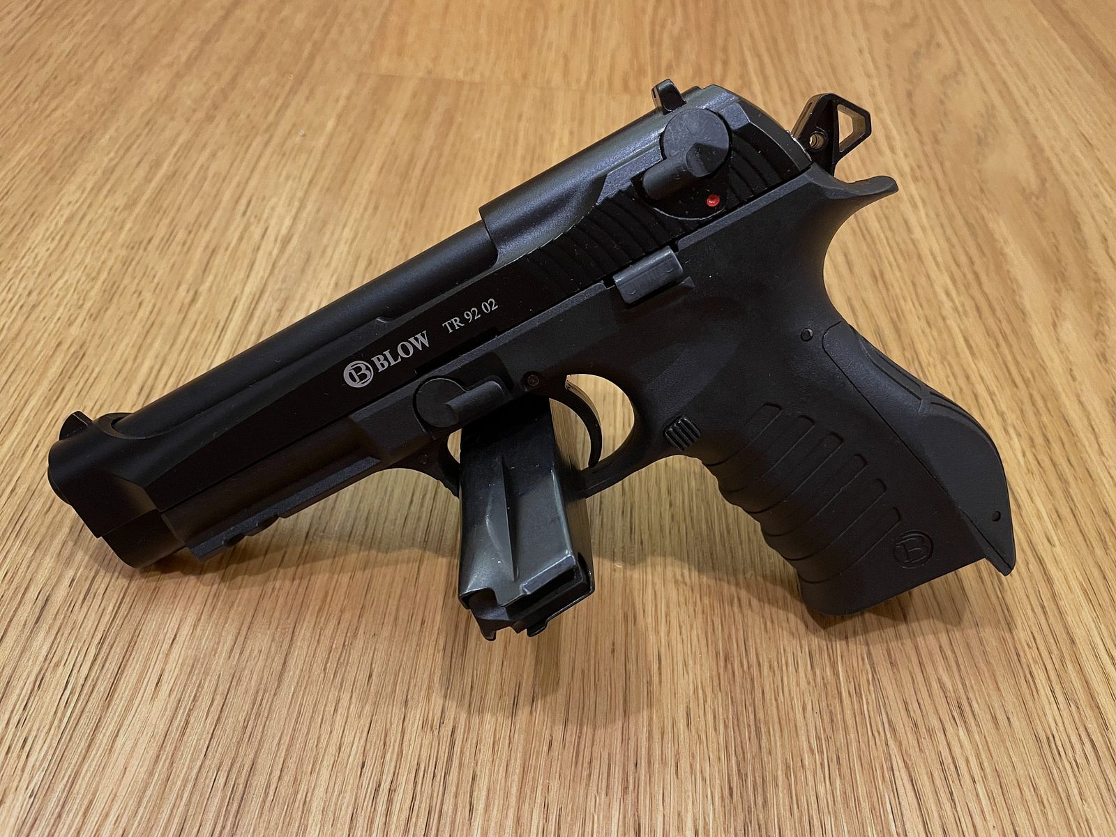 BLOW TR92-02 Black – 9 mm P.A.K. / Beretta M9A3 / M9A4 Style – Wysyłka na terenie całej UE / EU-Wide Shipping, zdjęcie 3 z 11