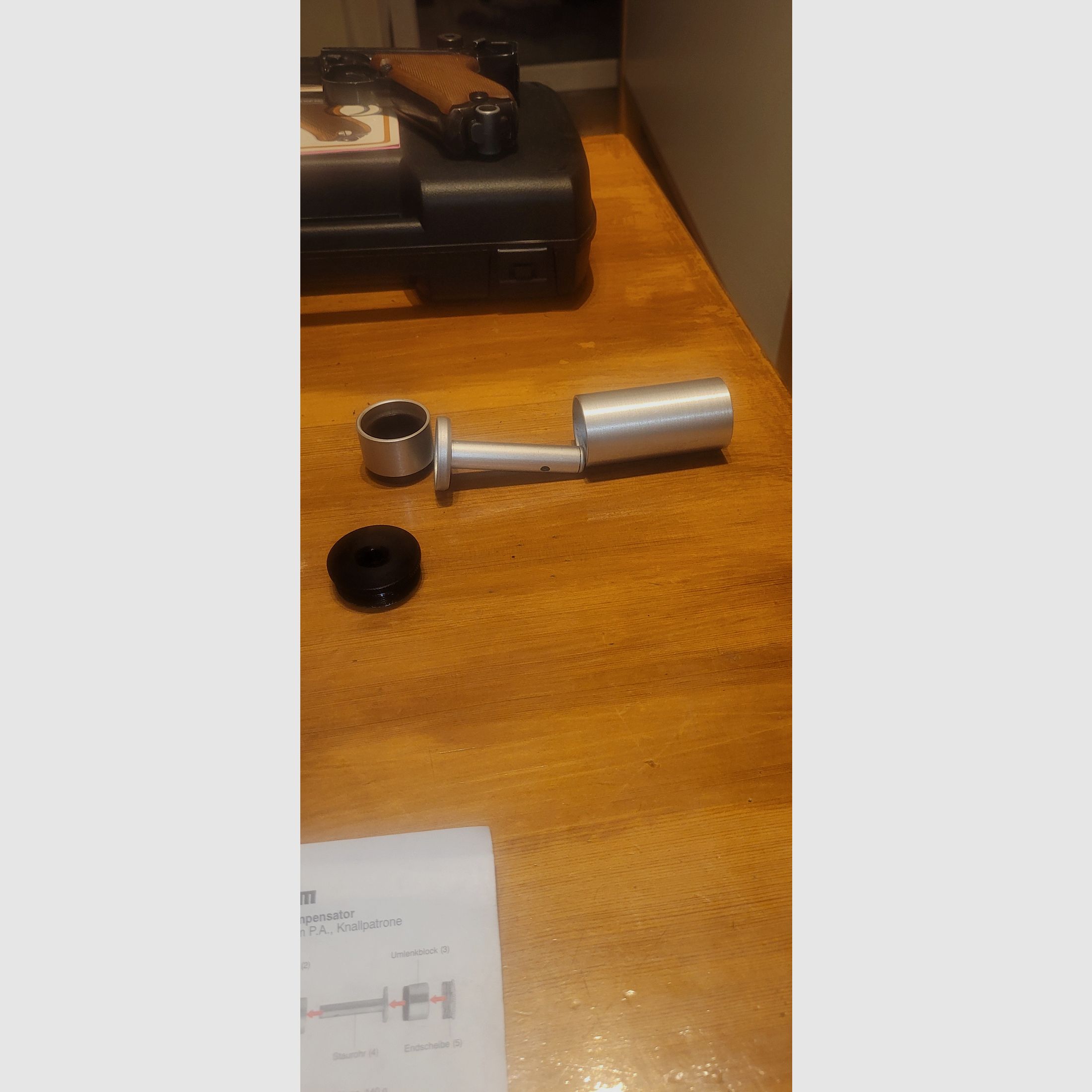 Silencieux Röhm compensateur de sécurité, Cal 9mm P.A.