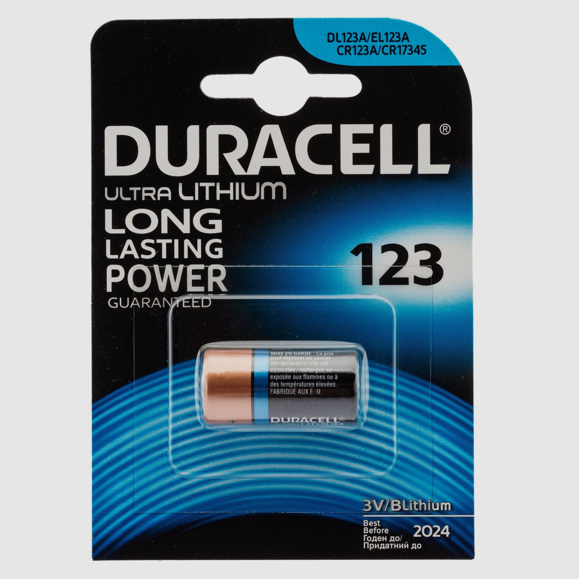 Lithium-Batterie CR123 3 Volt – Duracell, Bild 3 von 3