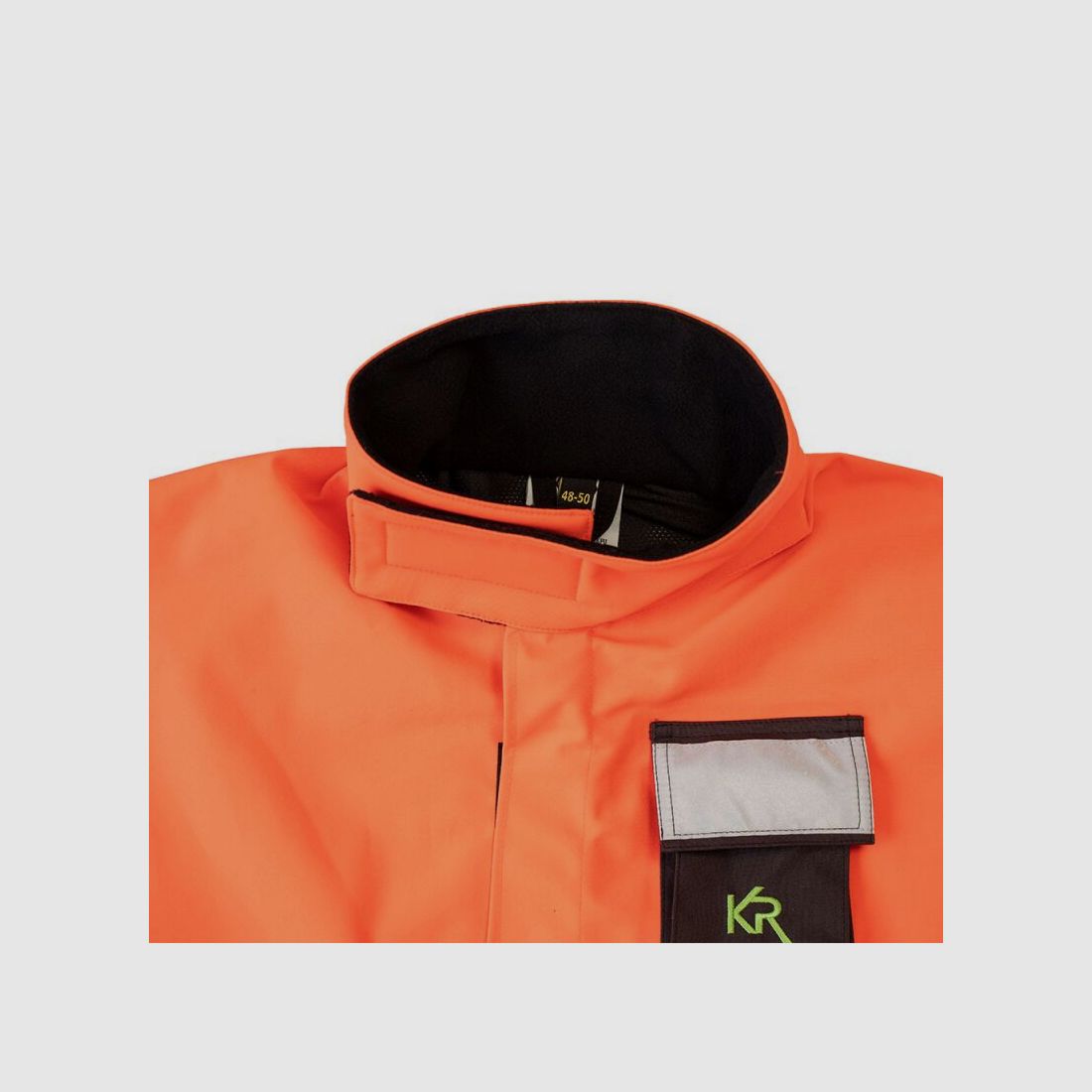 Kruedener Hundeführer-/ Durchgehjacke warnrot/braun