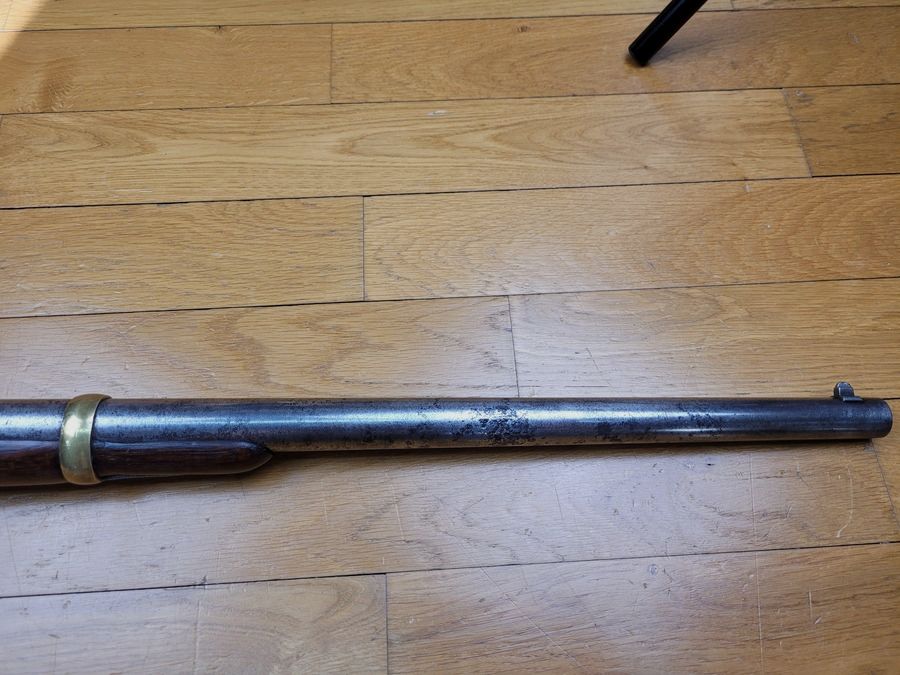 Schöne und seltene Starr-Karabiner der Kavallerie Modell 1858 – Bürgerkrieg – 1. Arkansas – Kal. 54 mit kipplauf – verwendet von der Nationalen Verteidigung 1870 – Und die Form wird mit der Waffe geliefert! TBE!, Bild 7 von 32