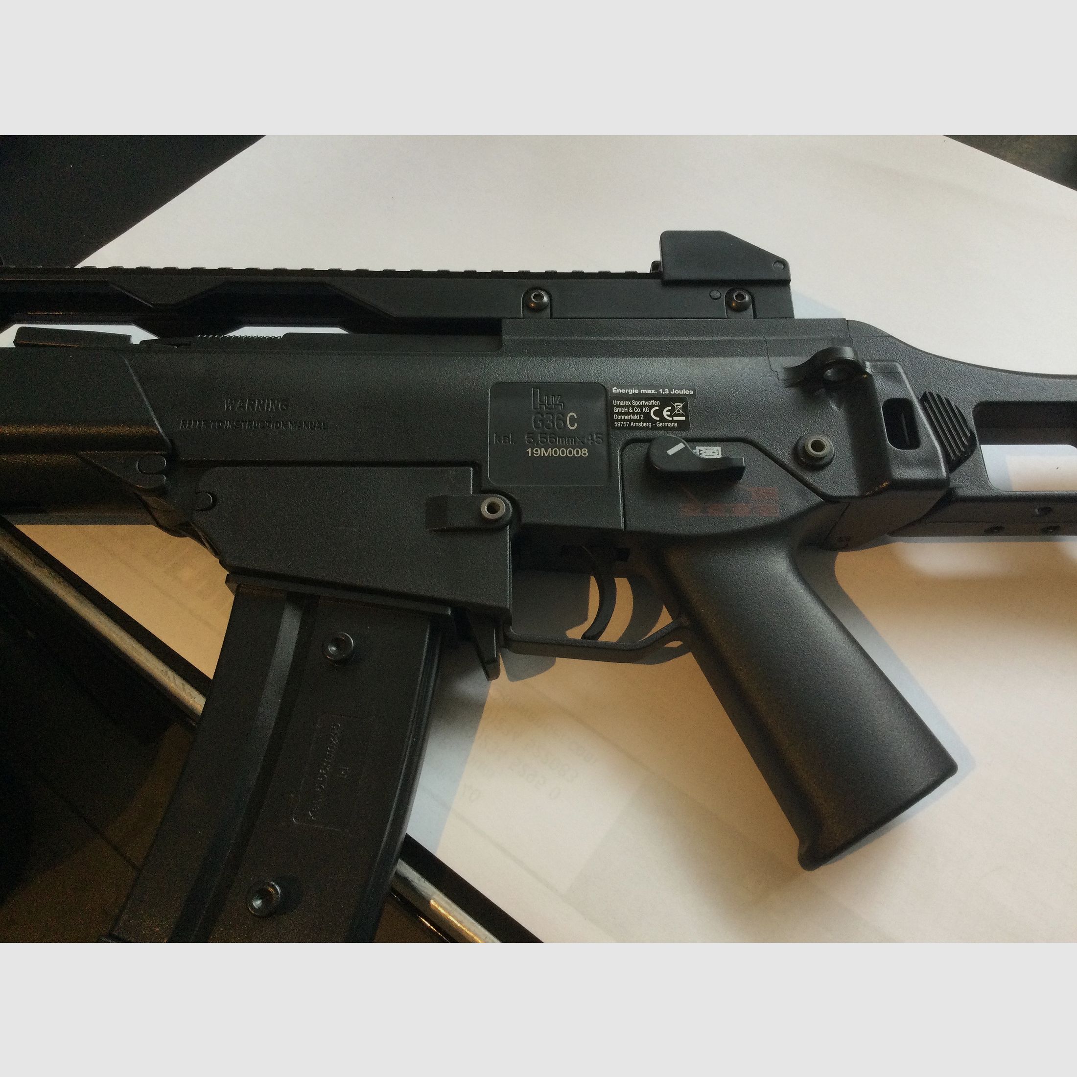 Heckler und Koch, G36C, 5,56 mmx45, 1,3 Joules, Softair
